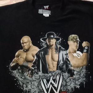 Men's large WWE Authentic t-shirt like new condition worn once at event.
